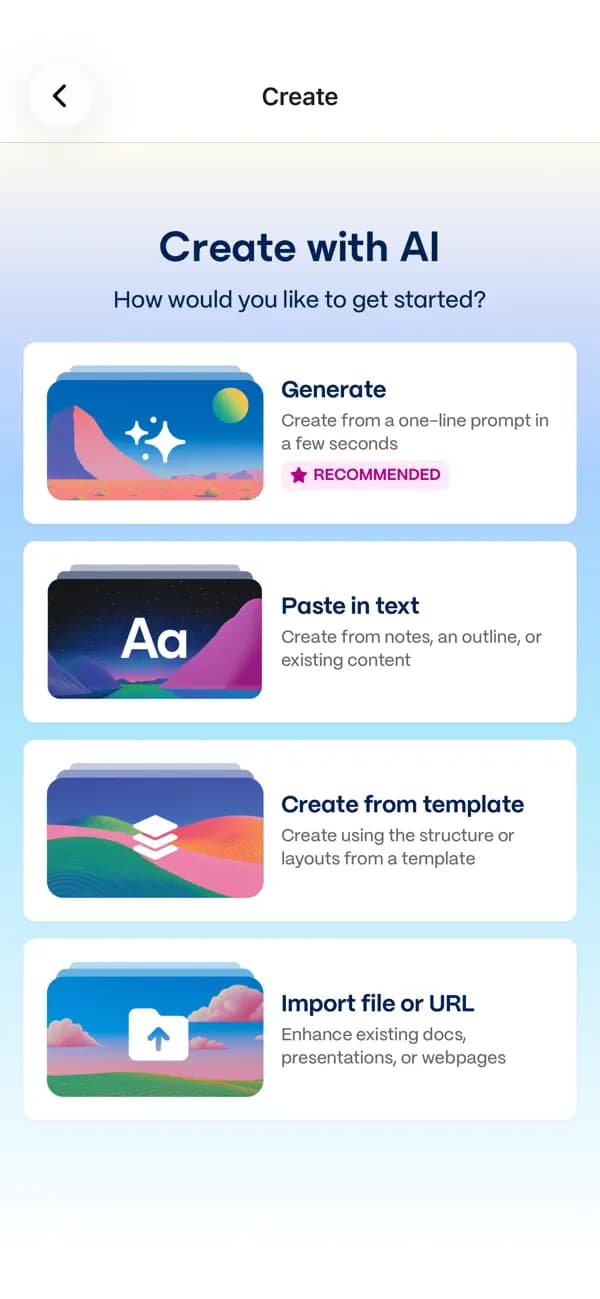 Gamma: AI Slides & Design gallery 1
