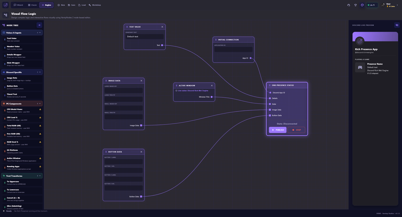 تصویر 1 از گالری Discord Rich Me! Engine
