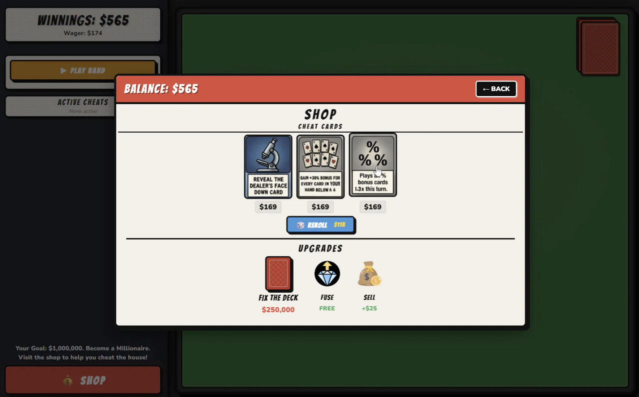 تصویر 1 از گالری Blackjack: CHEAT THE HOUSE!