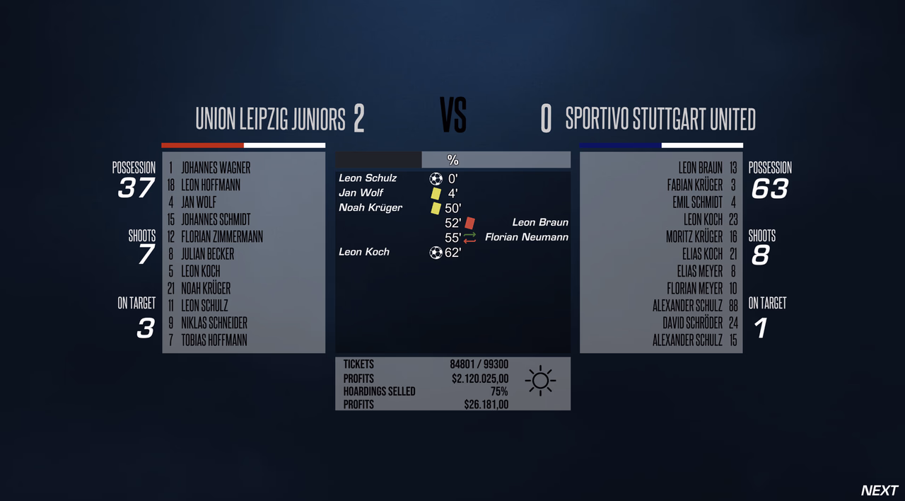 تصویر 1 از گالری F11 Football Manager